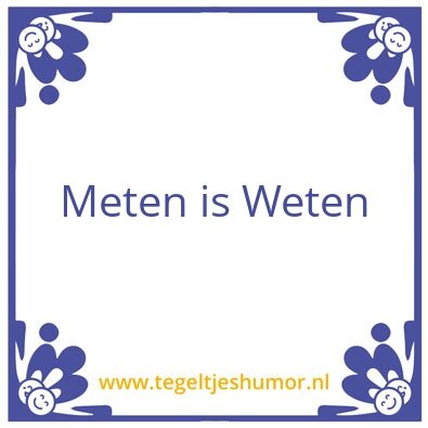 Tegeltje: metenisweten