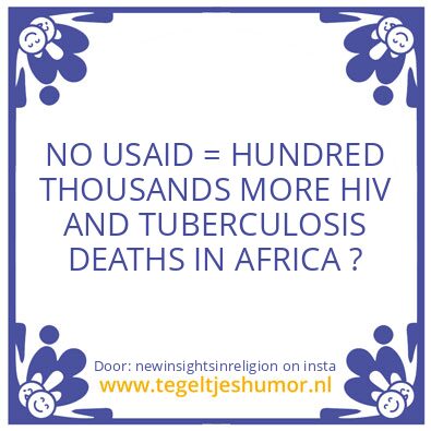 Tegeltje: NO USAID