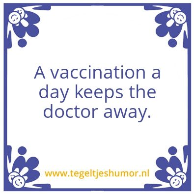 Tegeltje: Vaccination