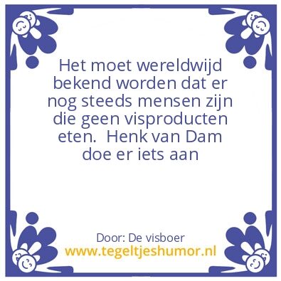 Tegeltje: niet wetend adt