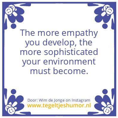 Tegeltje: empathy