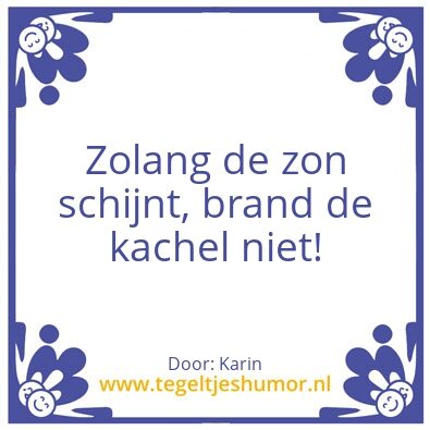 Tegeltje: De zon