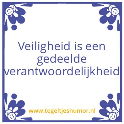 Tegeltje: Sociale veiligheid