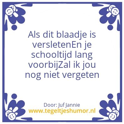 Tegeltje: Afscheid van de Dobbe