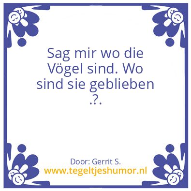 Tegeltje: Ik ben Gerrit.