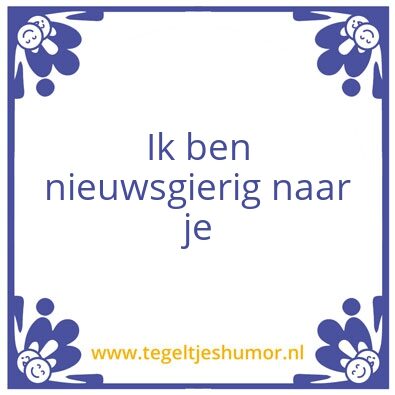Tegeltje: Gedachten