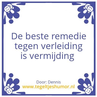 Tegeltje: Verleiding