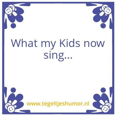 Tegeltje: Sing