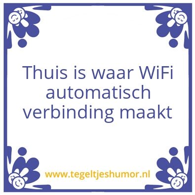 Tegeltje: Thuis