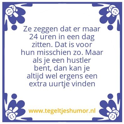 Tegeltje: Het leven is een trip