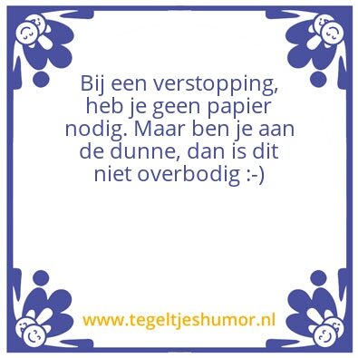 Tegeltje: toilet
