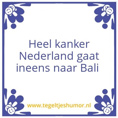 Tegeltje: Leuk feitje