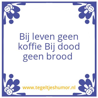 Tegeltje: Koffie