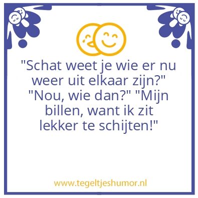 Tegeltje: Uit elkaar
