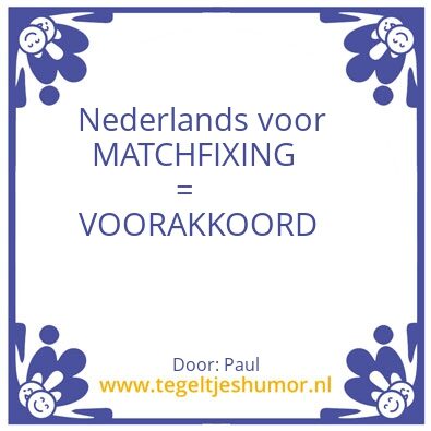 Tegeltje: Sport = politiek