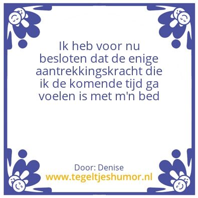 Tegeltje: relatie