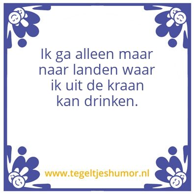 Tegeltje: Water