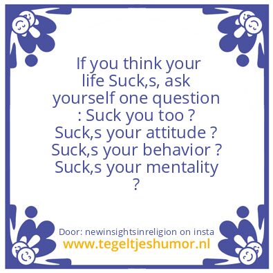Tegeltje: If you think