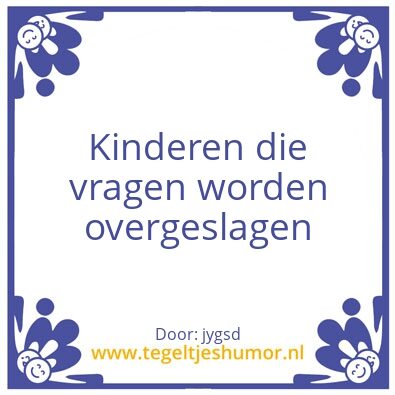 Tegeltje: hgfsd