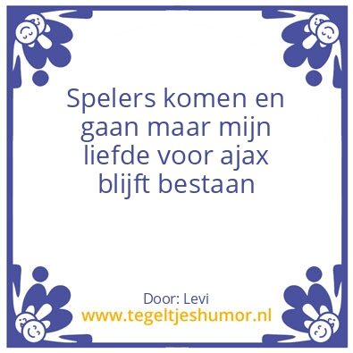 Tegeltje: Ajax