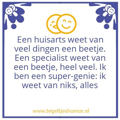 Tegeltje: `t Is maar hoe je het bekijkt
