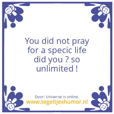 Tegeltje: Unlimited