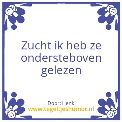 Tegeltje: Zucht