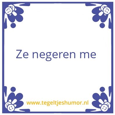 Tegeltje: mensen