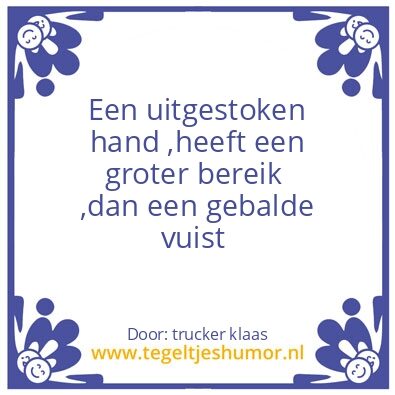 Tegeltje: Reikwijdte