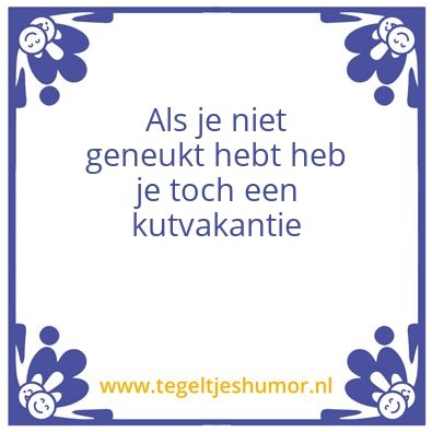 Tegeltje: Tegeltje