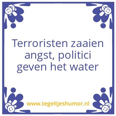 Tegeltje: Nederland nu..