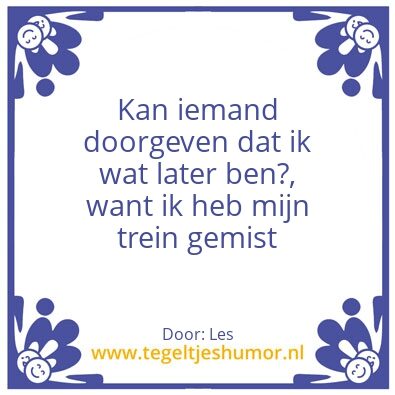 Tegeltje: Thuis