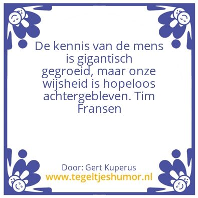 Tegeltje: Wijsheid