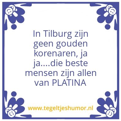 Tegeltje: Tilburg