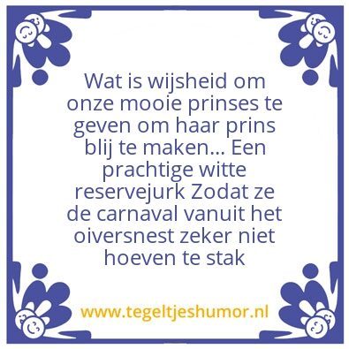 Tegeltje: Carnaval