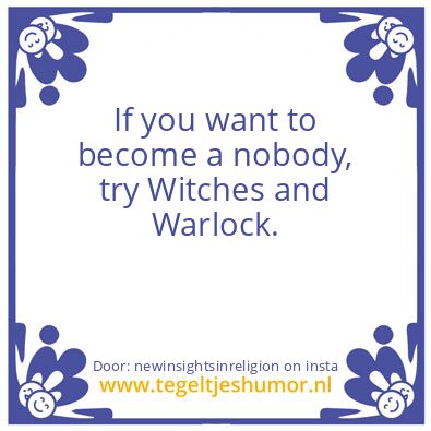 Tegeltje: Worst job ever..