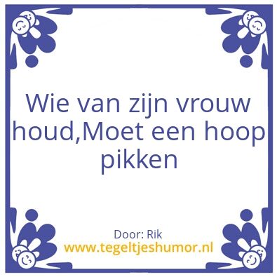 Tegeltje: Houden van