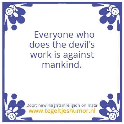 Tegeltje: some people  !