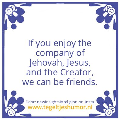 Tegeltje: Have you ever noticed ?