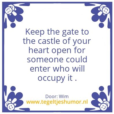 Tegeltje: Castle