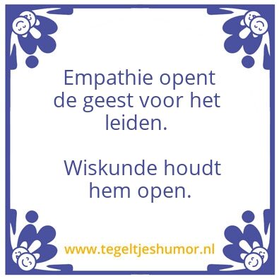 Tegeltje: Empathie