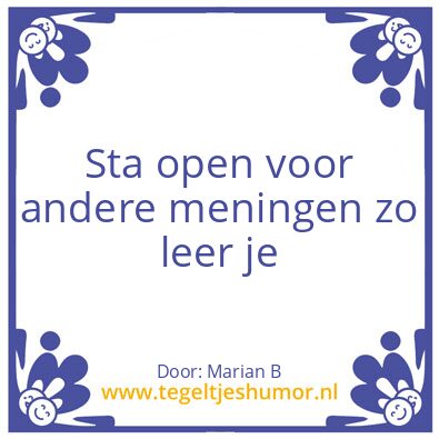 Tegeltje: Marian Borg