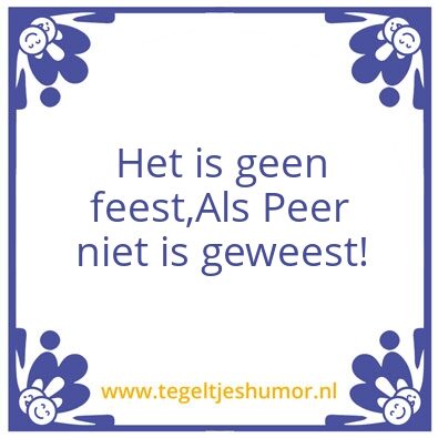 Tegeltje: Peter
