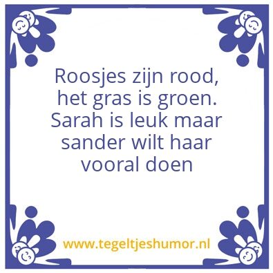 Tegeltje: Liefde
