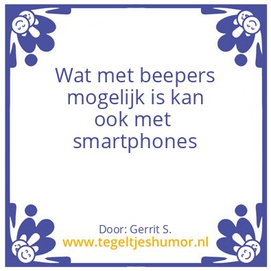 Tegeltje: Ik ben Gerrit.
