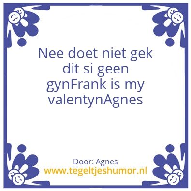 Tegeltje: Valentyn