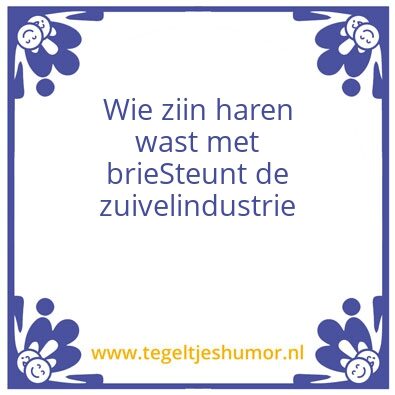 Tegeltje: Brie
