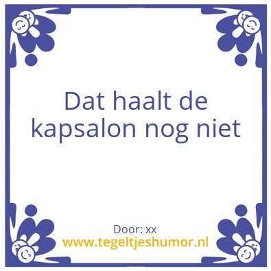 Tegeltje: xx