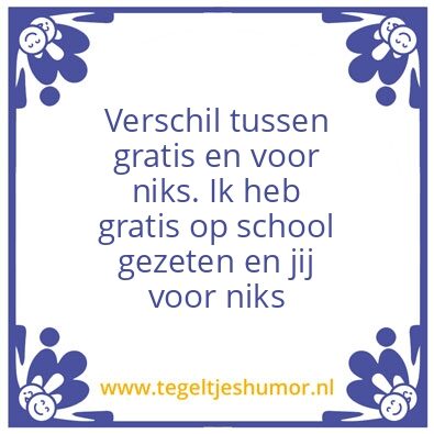Tegeltje: Verschil