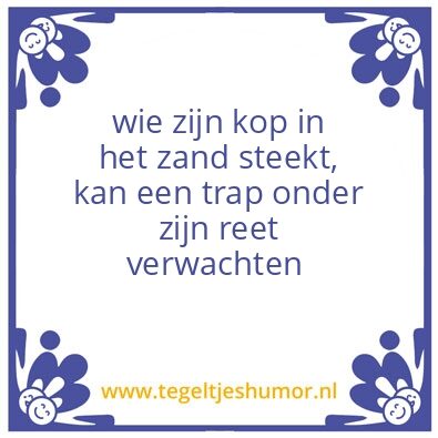 Tegeltje: Levens wijsheid